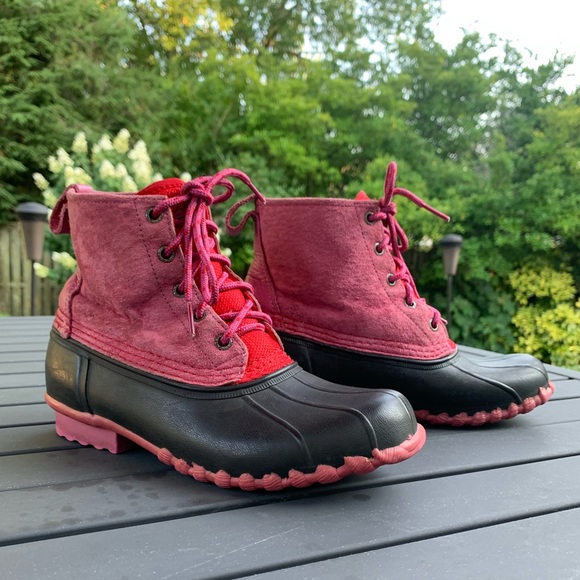 Dkny Shoes - DKNY Womens Rain Duck Boots Pink/Black 6.5